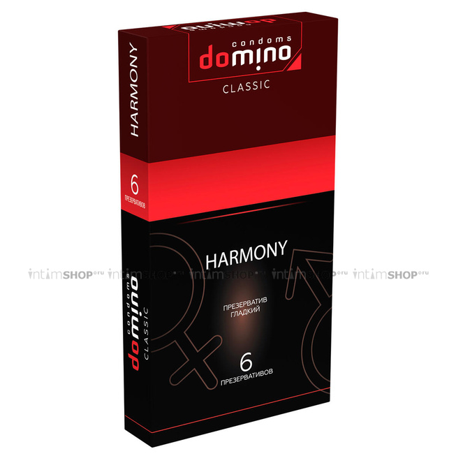 Презервативы Domino Harmony гладкие, 6 шт. в упаковке - фото 1