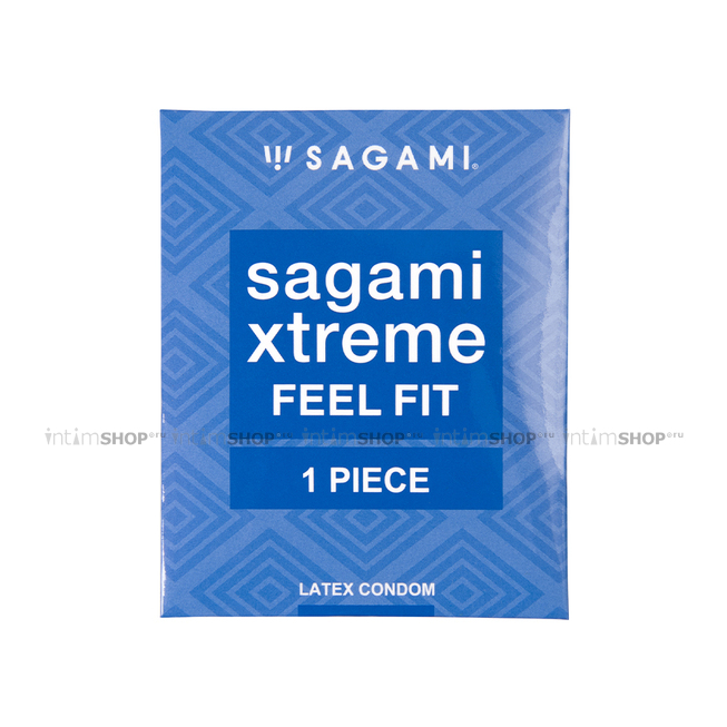 Презервативы анатомической формы Sagami Xtreme Feel Fit, розовые, 1шт - фото 1