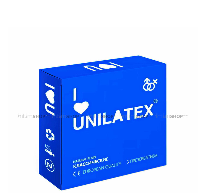 Презервативы Unilatex Natural Plain №3, классические