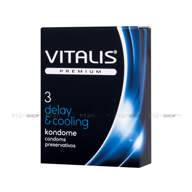 Презервативы Vitalis Premium Delay&Cooling с охлаждающим эффектом, 3 шт - фото 2