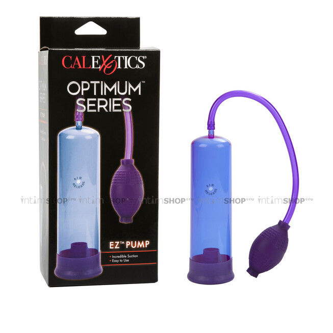 Вакуумная помпа ручная Calexotics Optimum Series EZ Pump, фиолетовая - фото 6
