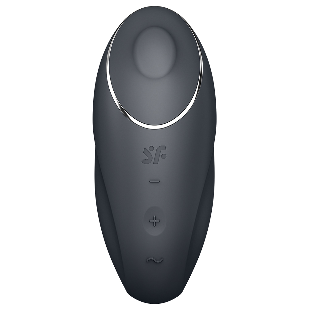 Таппинг-стимулятор с вибрацией Satisfyer Tap & Climax 1, темно-серый