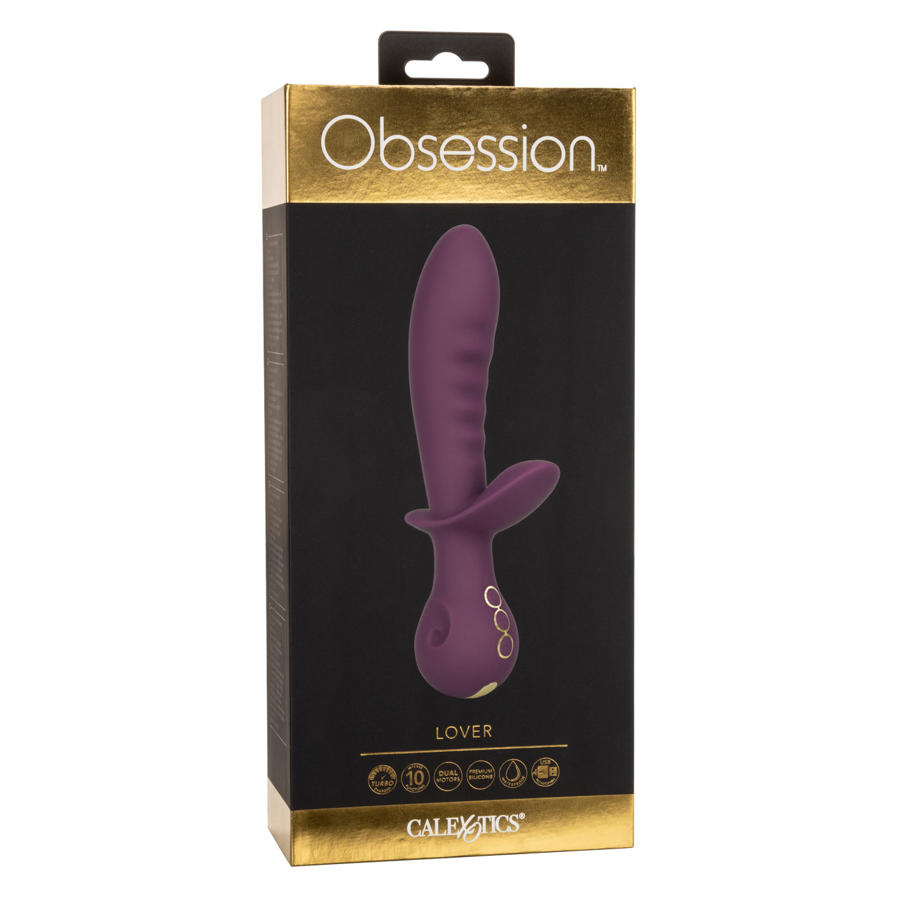 Универсальный вибратор-кролик CalExotics Obsession Lover, фиолетовый