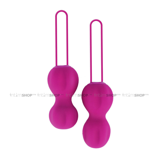 Набор вагинальных шариков Nomi Tang IntiMate Plus, красно-фиолетовый