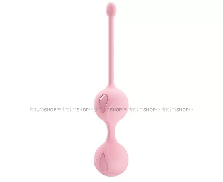 Вагинальные шарики Baile Kegel Tighten Up I Pretty Love, 3.2 см, розовые - фото 1