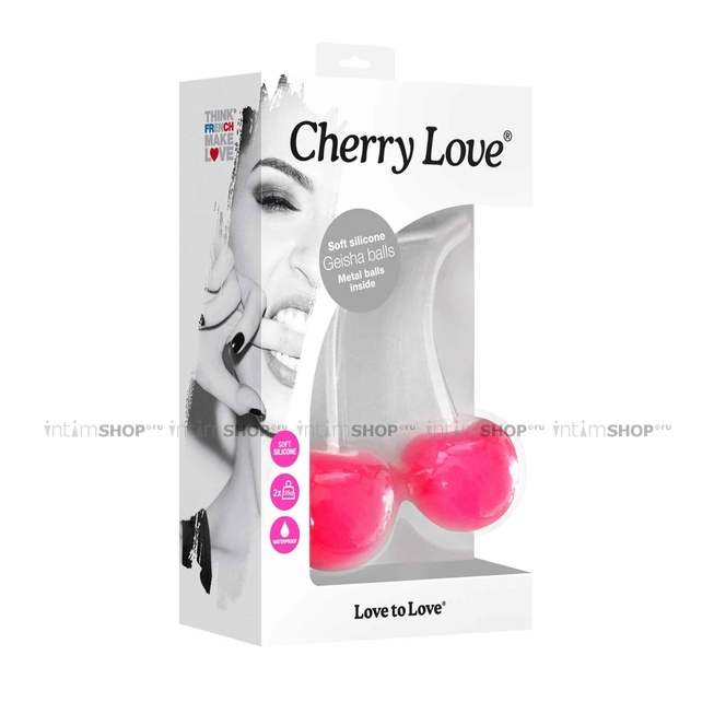 Вагинальные шарики Love to Love Cherry Love, бело-розовый - фото 3