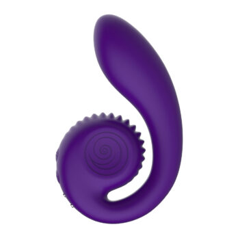 Вагинально-клиторальный вибратор SVibe Snail Gizi, фиолетовый