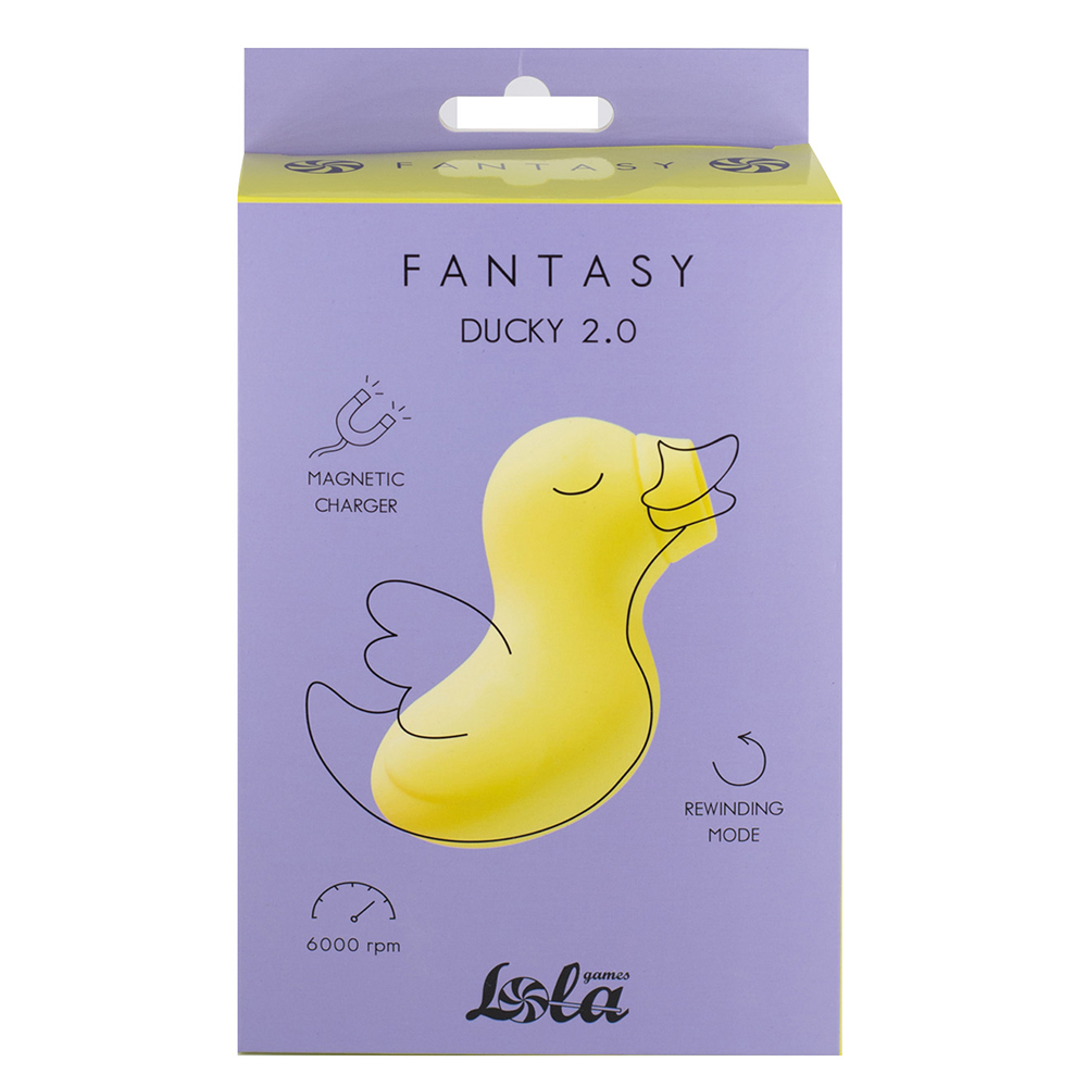 Вакуумный стимулятор клитора Lola Games Fantasy Ducky 2.0, желтый