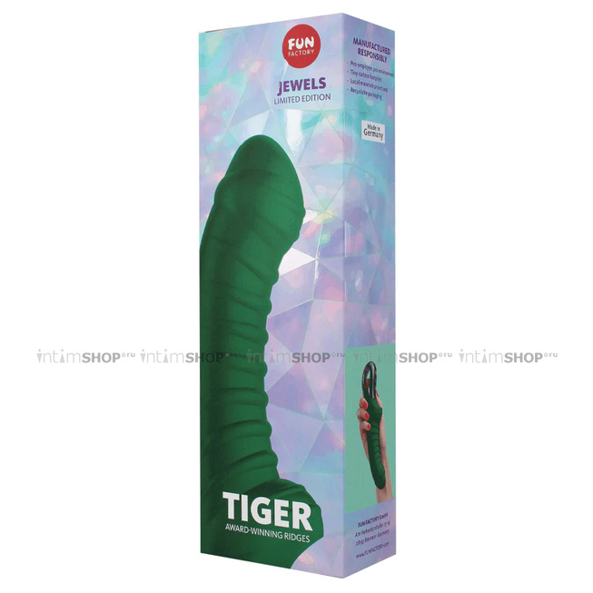 Вибратор Fun Factory Tiger Limited Edition, изумрудный - фото 2