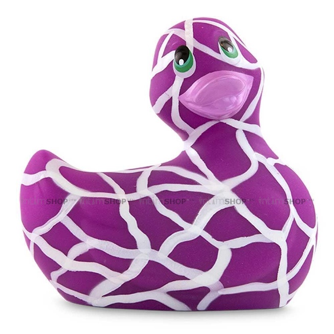 Вибратор-уточка Big Teaze Toys I Rub My Duckie 2.0, бело-фиолетовый - фото 1