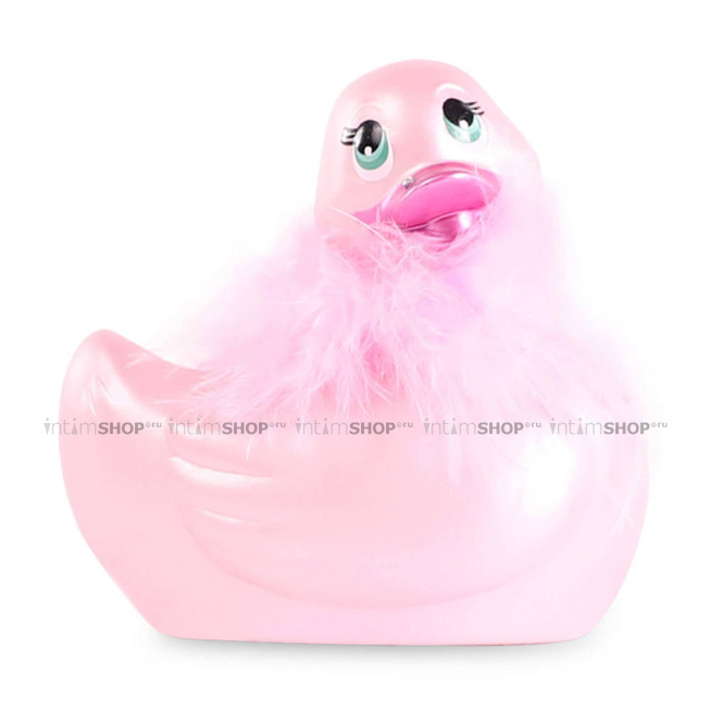 Вибратор-уточка Big Teaze Toys I Rub My Duckie 2.0, розовый - фото 1