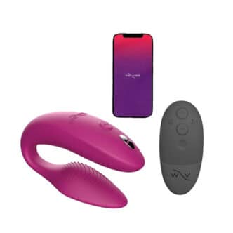 Вибромассажер для пар We-Vibe Sync 2 с пультом ДУ, розовый