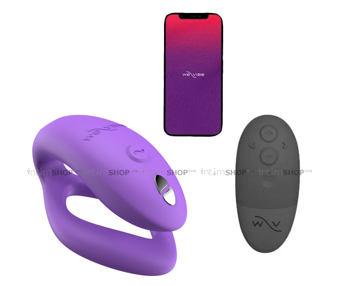 

Вибромассажер для пар We-Vibe Sync O с пультом ДУ, фиолетовый