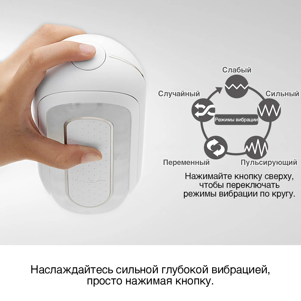 Вибромастурбатор Tenga Flip Zero, белый