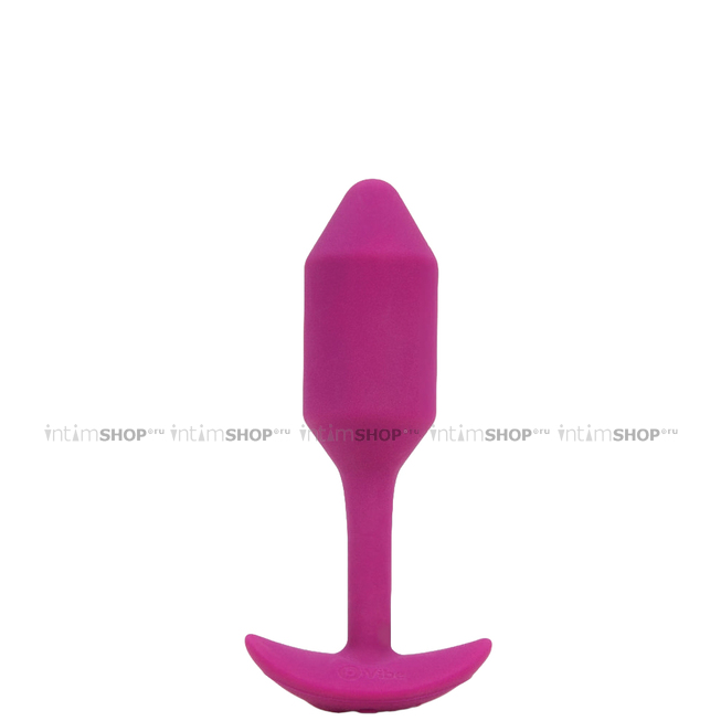 

Вибропробка для ношения b-Vibe Vibrating Snug Plug 2, розовая