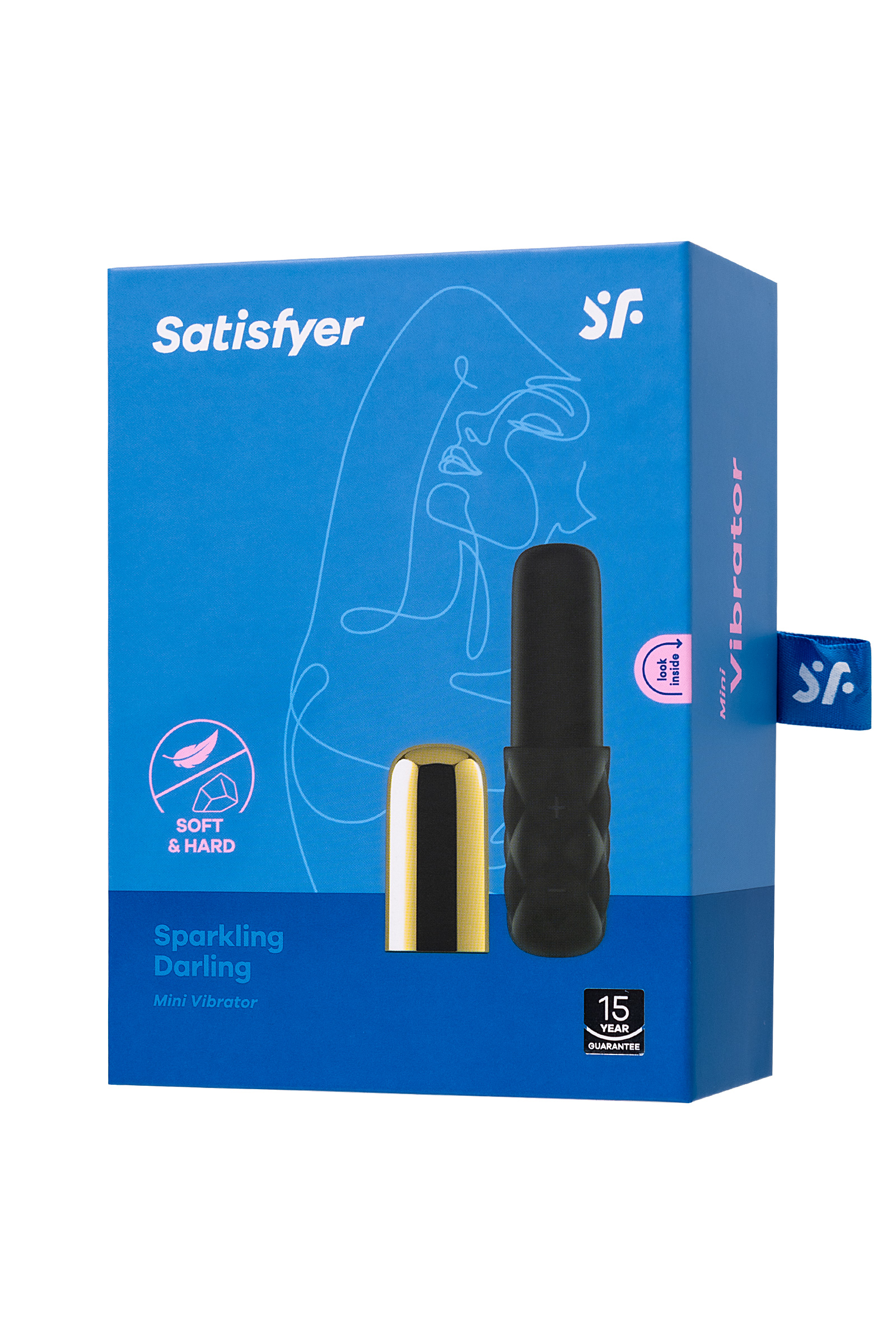 Вибропуля Satisfyer Sparkling Darling, чёрно-золотистая