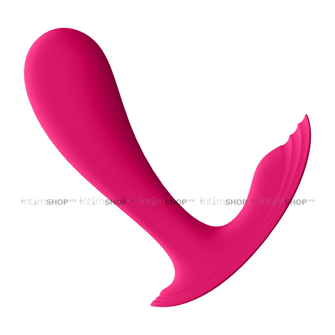 Вибровкладка в трусики с вагинальным отростком Satisfyer Top Secret, розовая - фото 3