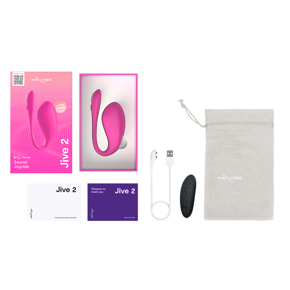 Виброяйцо We-Vibe Jive 2 с пультом ДУ, розовое