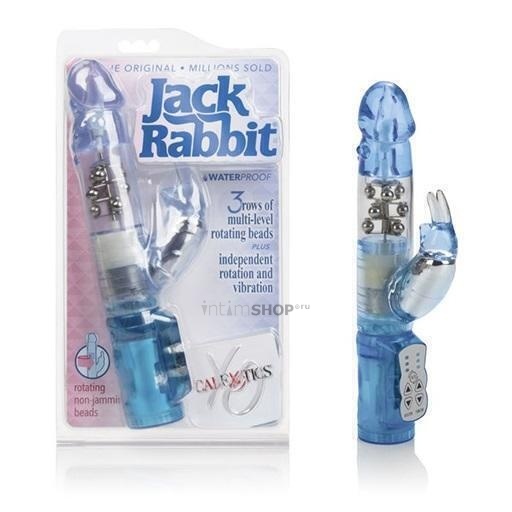 

Вибромассажер кролик California Exotic Novelties Jack Rabbit, голубой